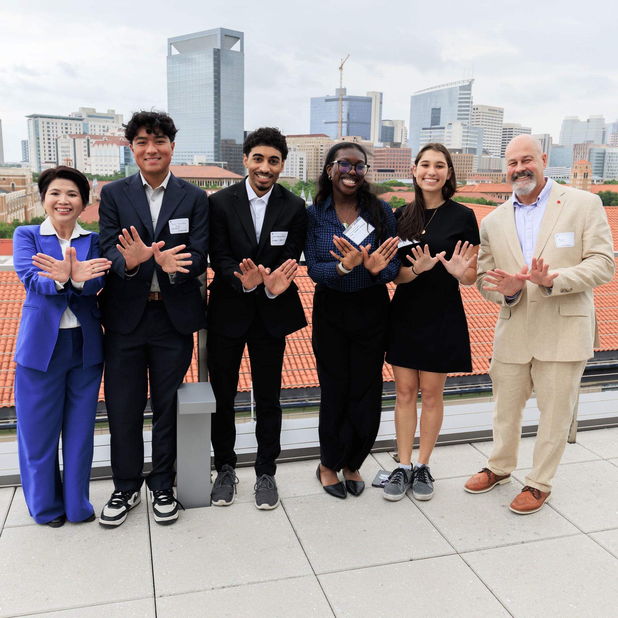 Group of students and faculty attend the event
