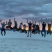 Rice Eclipse team pciture on a beach